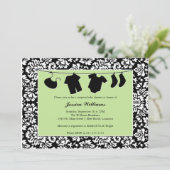 Baby shower kaart (Staand voorkant)