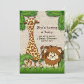 Baby shower kaart (Staand voorkant)