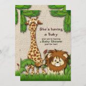 Baby shower kaart (Voorkant / Achterkant)