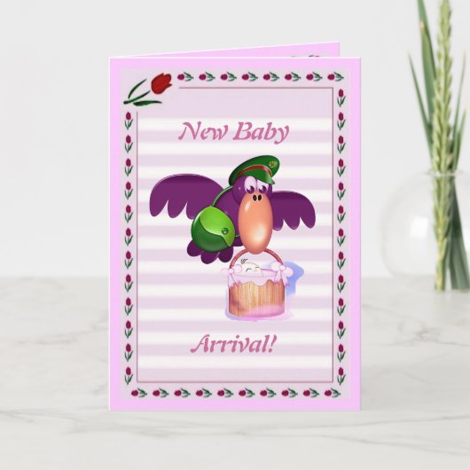 Baby shower-kaart aankondiging (Voorkant)