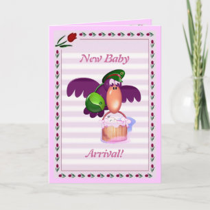 Baby shower-kaart aankondiging