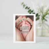 baby shower kaart, baby shower feestdagenkaart (Staand voorkant)