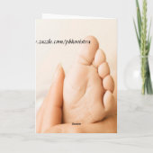 Baby shower-kaart feestdagen kaart (Achterkant)