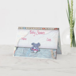 Baby shower-kaart feestdagen kaart