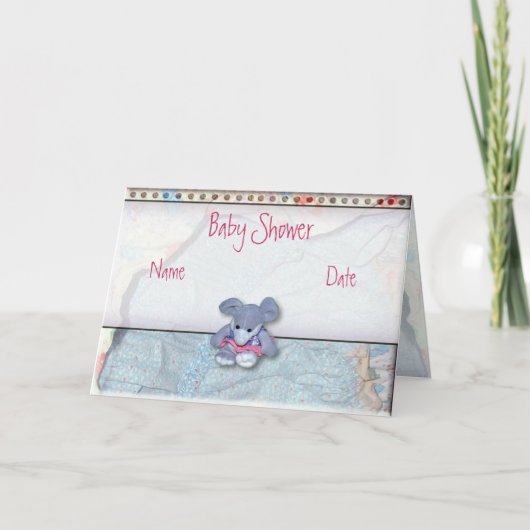 Baby shower-kaart feestdagen kaart (Voorkant)