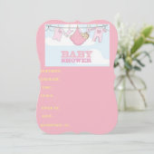 baby shower kaart HET IS EEN MEISJE (Staand voorkant)