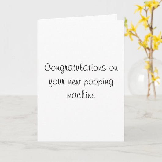 Baby shower-kaart kaart (Gele Bloem)