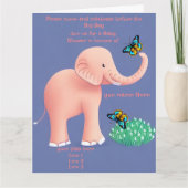 Baby shower-kaart kaart (Voorkant)