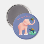 Baby shower-kaart magneet (Voorkant / Achterkant)