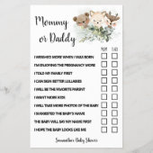 Baby shower Kaart van het  (Voorkant)