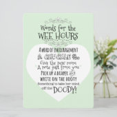 baby shower Kaart voor luier (Staand voorkant)