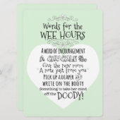 baby shower Kaart voor luier (Voorkant / Achterkant)