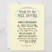 baby shower Kaart voor luier (Voorkant)