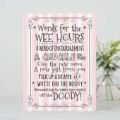 baby shower Kaart voor luier (Staand voorkant)