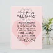 baby shower Kaart voor luier (Staand voorkant)