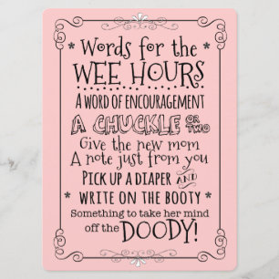 baby shower Kaart voor luier