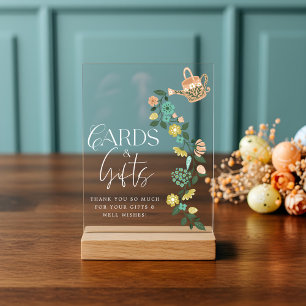 Baby shower Kaarten & Cadeaus Voorjaar Bloemen Pas Acryl Bord