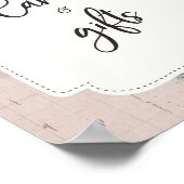 Baby shower Kaarten en cadeaubonborden Poster (Hoek)