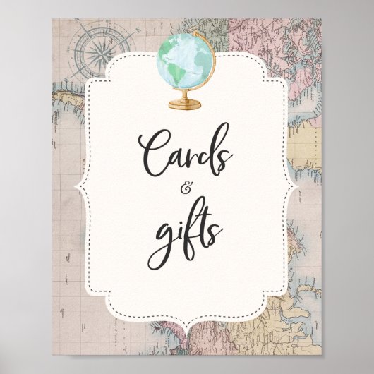 Baby shower Kaarten en cadeaubonborden Poster (Voorkant)