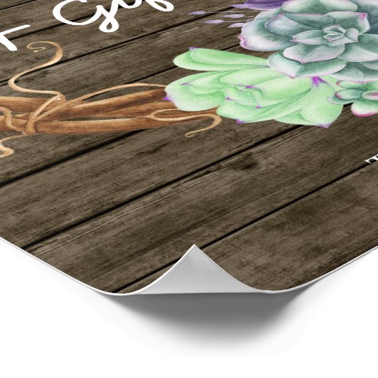 Baby shower Kaarten Geschikt voor gebarentaal Rust Poster (Hoek)