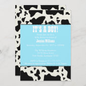 Baby shower Kabelafdrukken Kaart (Voorkant / Achterkant)