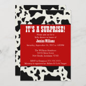 Baby shower Kabelafdrukken Kaart (Voorkant / Achterkant)