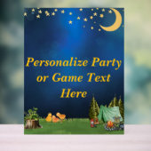 Baby shower kampvuur thema teken acryl bord (Neutraal)