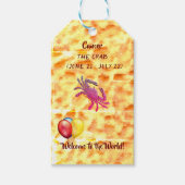 Baby shower - Kanker / Krab Cadeaulabel (Voorkant)