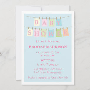 baby shower Kast-roze Kaart