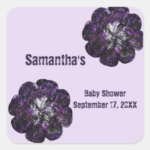 Baby shower Keepomwille Purple Flowers Baby Girl