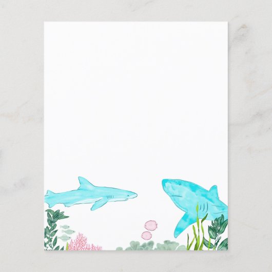 Baby shower Keepsake Kaart Voorspellingen en Advie (Achterkant)