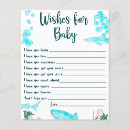 Baby shower Keepsake Wensen voor Baby