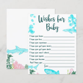 Baby shower Keepsake Wensen voor Baby