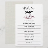 Baby shower Keepslag - wenst Baby (Voorkant / Achterkant)