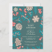 BABY SHOWER | Kerstfeestdagen Kaart (Voorkant)