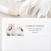 Baby shower kerstmis etiket (Insitu)