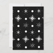 Baby shower kerstmis Snowman Girl Kaart (Achterkant)