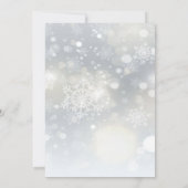 Baby shower kersttaart kaart (Achterkant)