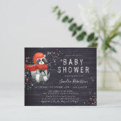 Baby shower kerstvakantie met rotting (Staand voorkant)