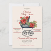 Baby shower kerstverzekering kaart (Voorkant)