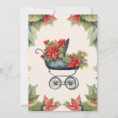 Baby shower kerstverzekering kaart (Achterkant)