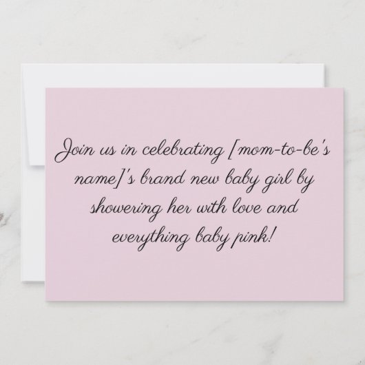 Baby shower Kind met lammeren Kaart (Achterkant)