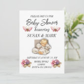 Baby shower Kind met lamsmagneet Kaart (Staand voorkant)