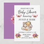 Baby shower Kind met lamsmagneet Kaart (Voorkant / Achterkant)