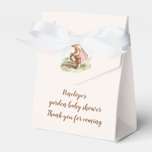 Baby shower  kind met naam bedankdoosjes (Voorkant Zijde)