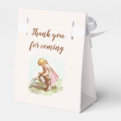 Baby shower  kind met naam bedankdoosjes (Achterkant)