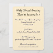 Baby shower, kinderen op strand met Cassatt Kaart (Achterkant)