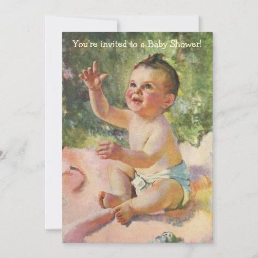  Baby shower, kindermeisje Kaart (Voorkant)