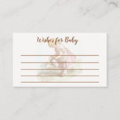 Baby shower  kindertekentuin informatiekaartje (Voorkant)