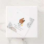 Baby shower kippen bedankjes labels (In situ)